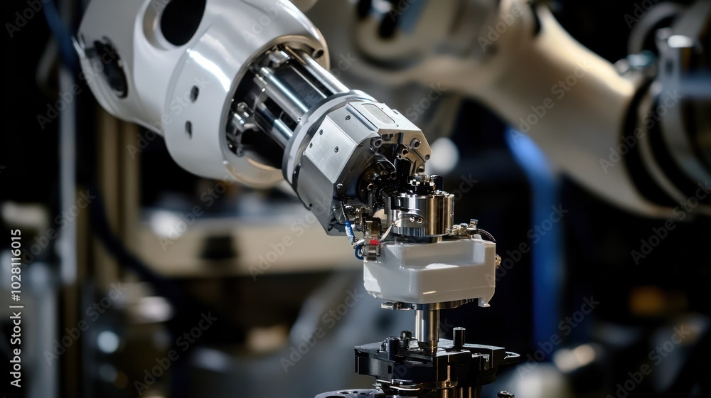 Poster lightweight industrial robot arms, featuring agile, lightweight robotic arms designed for precision 