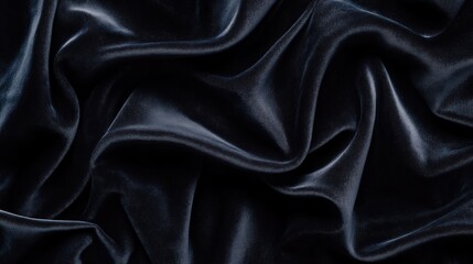 Obraz premium Luxurious black velvet texture background, rich and tactile, perfect for high-end visuals