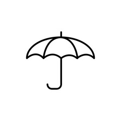 Umbrella line icon,  Keep dry symbol trendy style illustration for web and app..eps