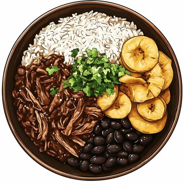 recommend clip art: Delicious and Mouthwatering Caribbean Food Illustration