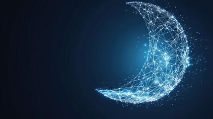 Crescent Moon Abstract Art