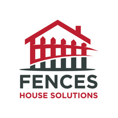 Fences Logo Design Template. Fencing Repair Logo Business.