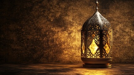 Ornamental Lantern with Warm Glow