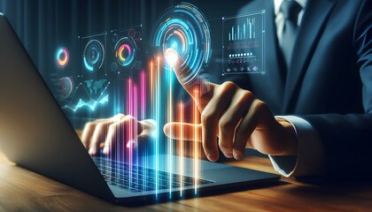 Interactive Business Analytics 3D Bar Chart Visualization