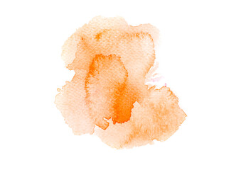 a orange sponge ink isolated