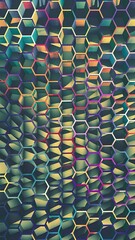 Fototapeta premium Abstract background with hexagons. Vector illustration EPS 10