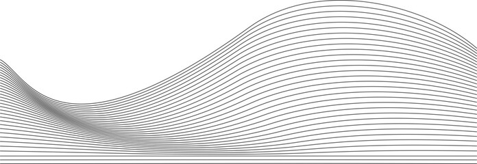 Wavy Line Pattern Design Element Illustration