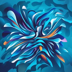 Abstract blue background. Vector illustration.