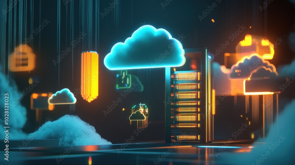 Poster cloud computing and server infrastructure