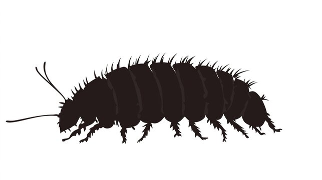 Close-up of booklice on a white background, showcasing their tiny, detailed features. The neutral background enhances the visibility of these small insects, making it ideal for educational, scientific