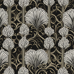 Seamless floral pattern background design