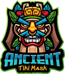 Tiki mask mascot