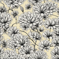Seamless floral pattern background design