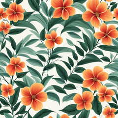 Seamless floral pattern background design
