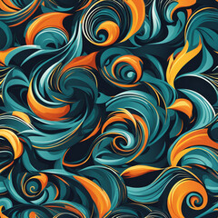 Seamless floral pattern background design
