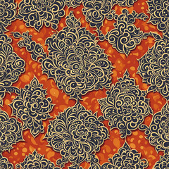 Seamless floral pattern background design