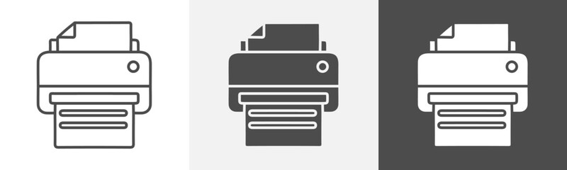 printer icon Vector illustration art