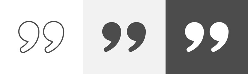 quotes icon Vector illustration art