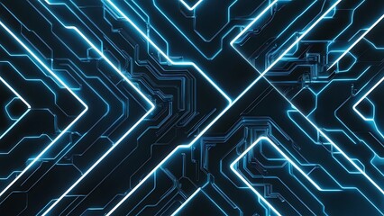 Abstract blue technology digital grid background image