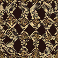 Seamless floral pattern background design