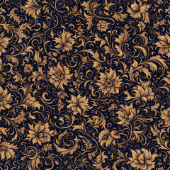 Seamless floral pattern background design