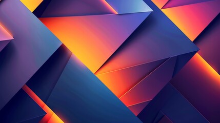 Wallpaper Abstract modern background with overlapping triangles creating a colorful geometric pattern