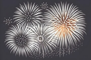 scratch board illustration of fireworks on the fourth of july USA America united states of america, independence, celebration, patriotic, stars, stripes, freedom, night, sky, explosion, vibrant, flag,