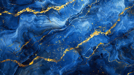 Shade navy blue marble in gold luxury marble blue and a few gold mineral inside background