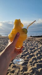 Mango Daiquiri on the Beach