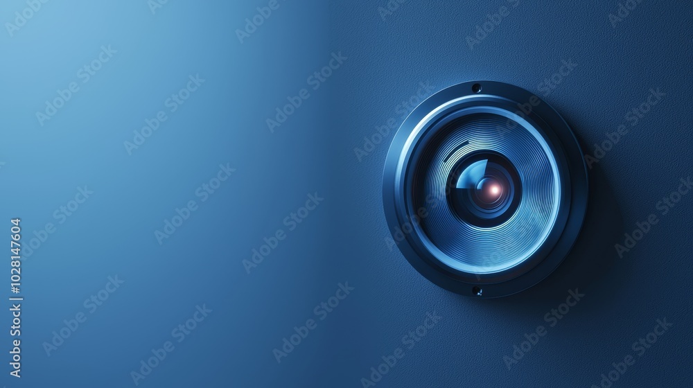 Poster minimalist camera with rotating lens design