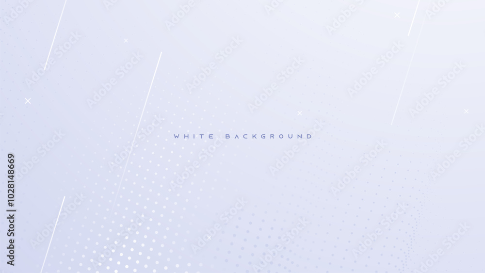 Poster abstract white background dots and diagonal light design vector