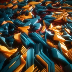 3 d illustration of abstract background composition. texture pattern. abstract geometric shapes...