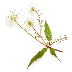 Dodder Flower isolated on white background.