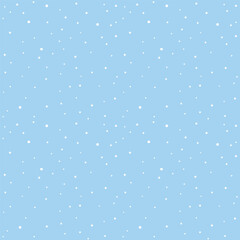 Christmas background with snowflakes. Falling snow. Polka dot background.