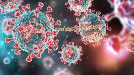 Coronavirus 3D Illustration