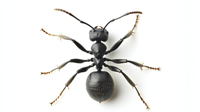 Large ant isolated on white background.