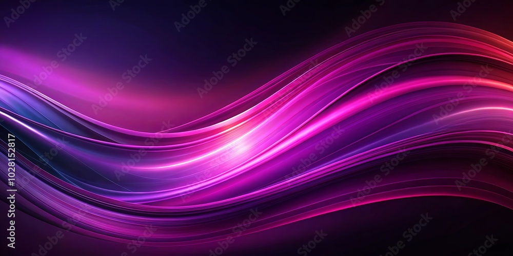 Poster Abstract Flowing Lines of Vivid Hues, Creating a Dynamic and Ethereal Visual Experience