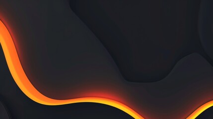 Wallpaper An abstract background featuring flowing orange light trails on a dark background