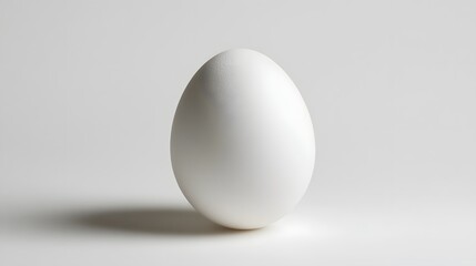 Fototapeta premium White egg - isolated on white background. 