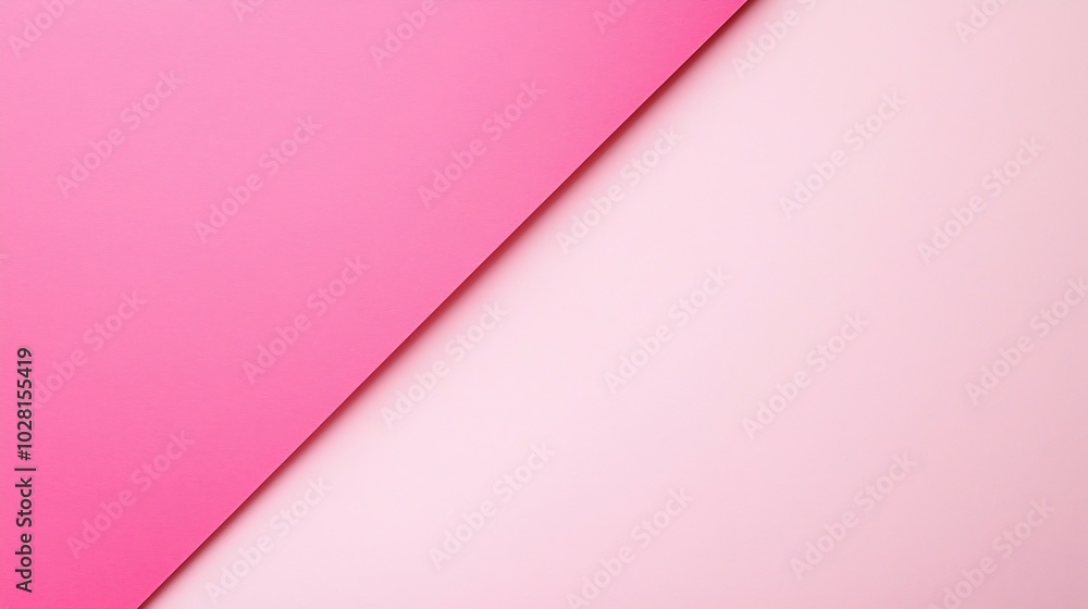 Poster Pastel pink paper background with high resolution Top view Copy space : Generative AI