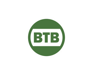 BTB Logo design vector template. BTB