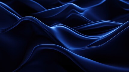 Obraz premium Abstract Blue Fabric Waves