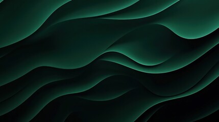 Obraz premium Abstract Green Wave Background