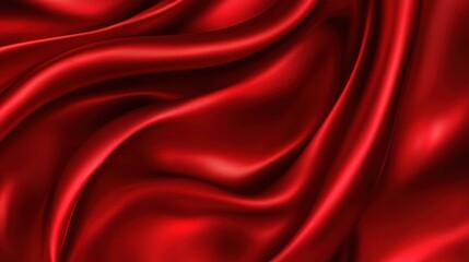 Obraz premium Red Silk Fabric Texture
