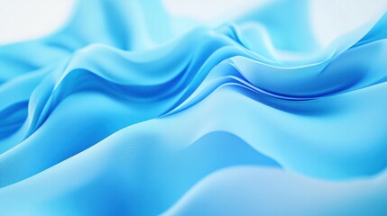 Abstract Blue Fabric Waves