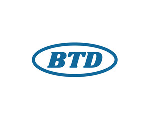 BTD logo design vector template. BTD