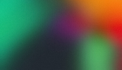 Red orange purple green grainy gradient background, abstract noise texture pastel vibrant banner, poster header backdrop design