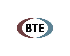 BTE logo design vector template. BTE