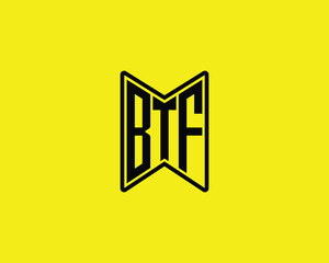 BTF logo design vector template. BTF