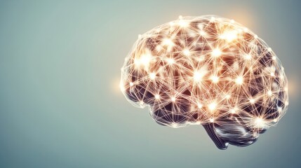 Close-up of human brain with intricate neural pathways, symbolizing cognitive biases and complex thought processes, ideal for educational or scientific presentations.